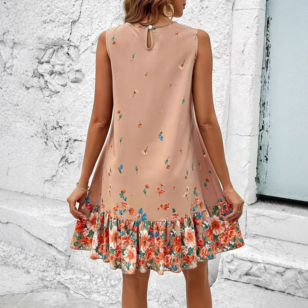 Short sleeved dress for women.