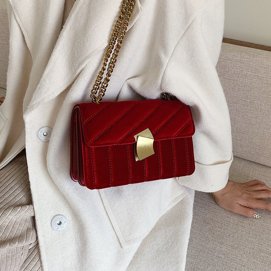 Luxury Handbags Women Bags Designer Shoulder Vintage Velvet Chain Evening Clutch Bag Messenger Crossbody Bags For Women
