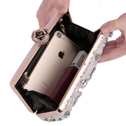 Luxy Moon Women's Evening Clutch Bag Rhinestone Clutch Purse Ladies Hand Bags Wedding Handbags Wallet Party Bag ZD848