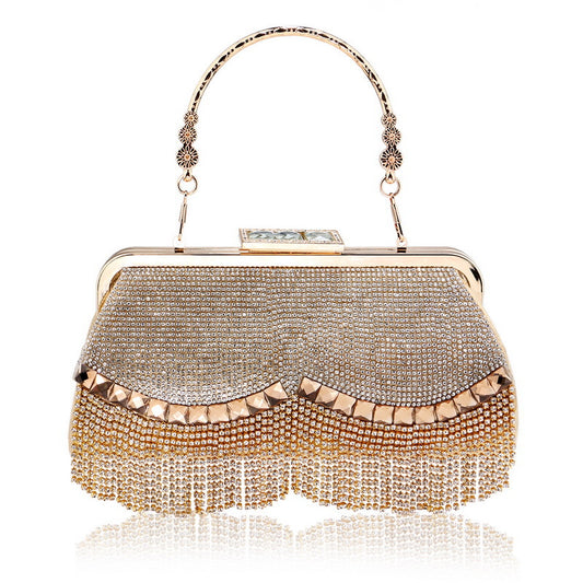 New Fringed Evening Bag Ladies Banquet All Match Clutch High End Dress Evening Party Bag