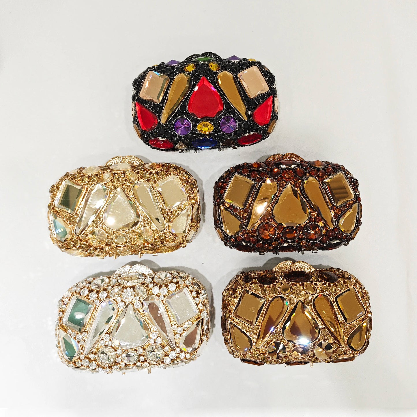 Wedding Purse Stone Bridal Prom Handbags Women Diamond Evening Clutches Purses Big Stones