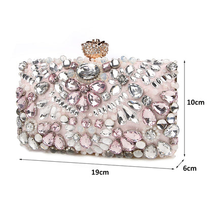 Luxy Moon Women's Evening Clutch Bag Rhinestone Clutch Purse Ladies Hand Bags Wedding Handbags Wallet Party Bag ZD848